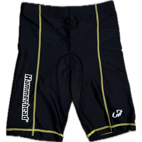 SHORTS SEGUNDA PELE HAMMERHEAD PERFORM - PRETO/AMARELO